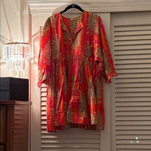 NWOT - MDTextiles Vibrant Zebra Print Mini Dress